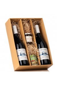 Víno z Kobylí Dárková sada vín s vinným želé a olivami 